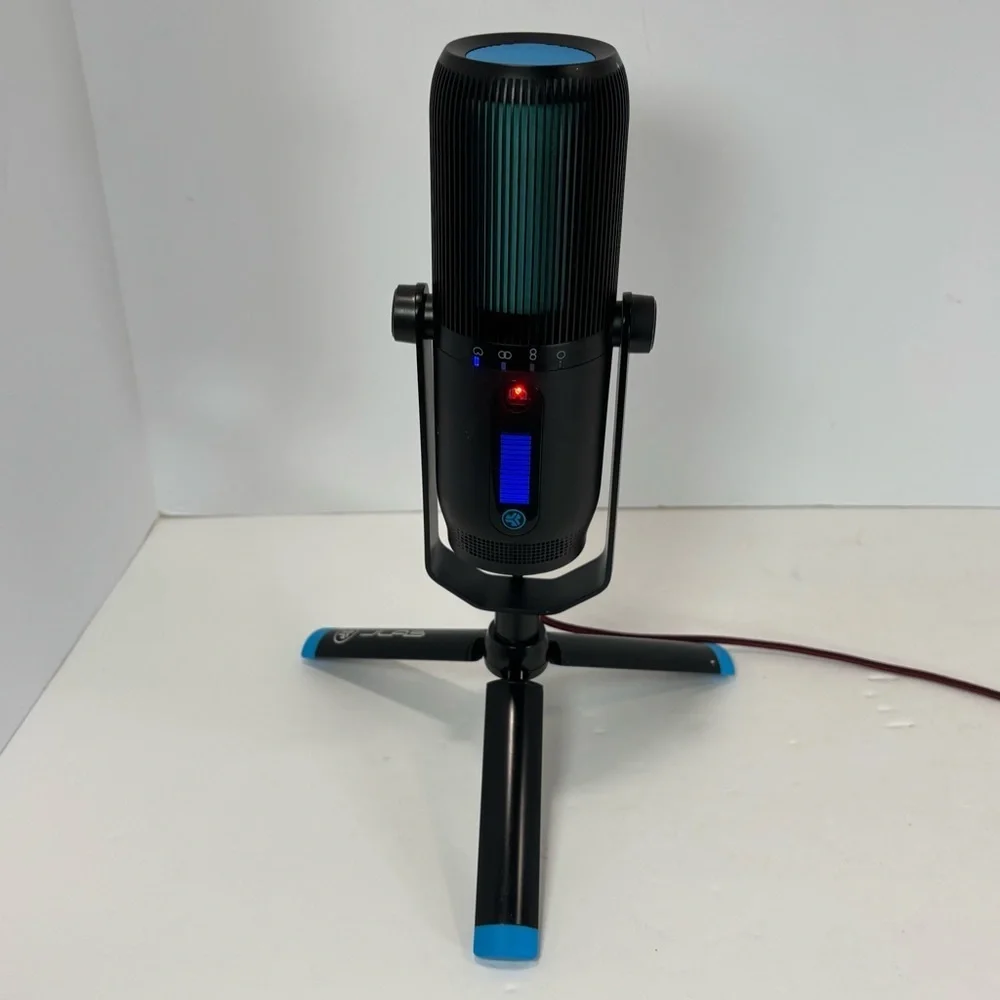 JLab Talk Pro Black USB Plug & Play Professional Microphone W/Stand - Tested
